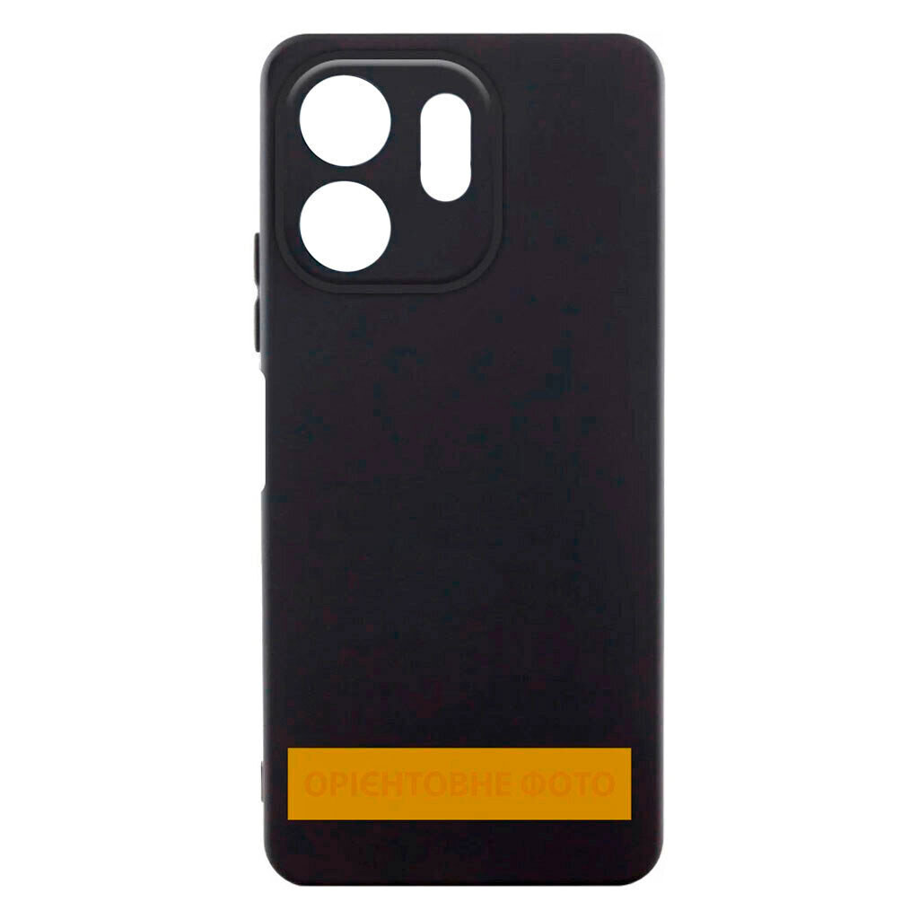 Чехол (накладка) Motorola G06 Power / Moto G06, GETMAN Liquid Silk, Черный - № 1 Чехол (накладка) Motorola G06 Power / Moto G06, GETMAN Liquid Silk, Черный - № 1