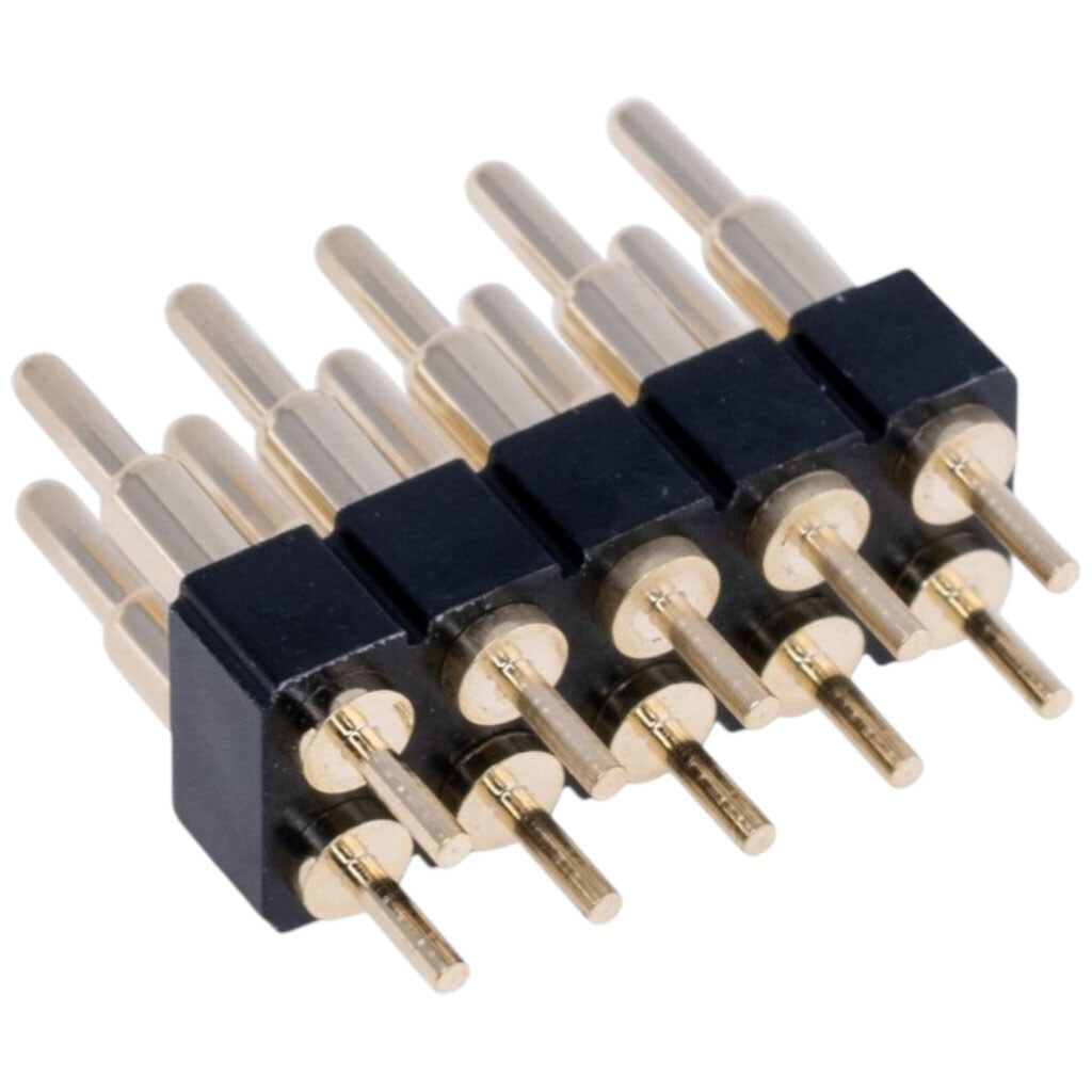 Контакт "POGO" пружинний, DIP PG1.8-11.5-3.0-W0.6-2.5-10P-2.54PH-2.5H-2R - № 2 Контакт "POGO" пружинний, DIP PG1.8-11.5-3.0-W0.6-2.5-10P-2.54PH-2.5H-2R - № 2