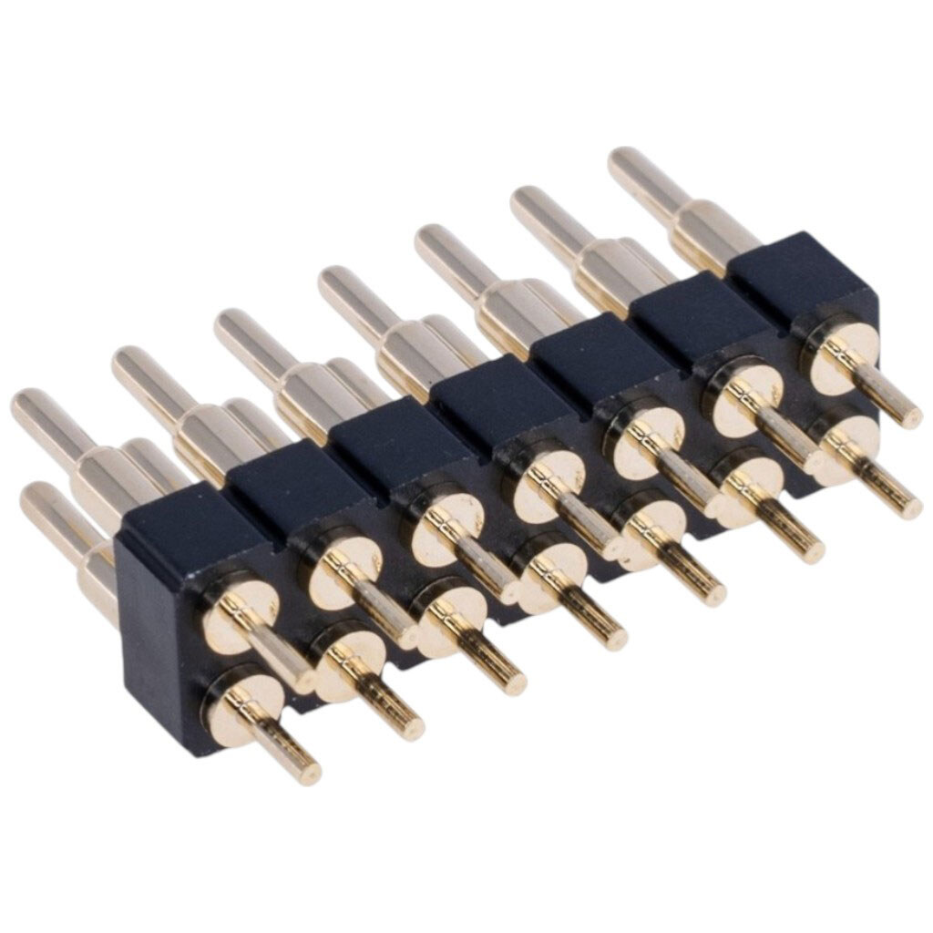 Контакт "POGO" пружинний, DIP PG1.8-11.5-3.0-W0.6-2.5-14P-2.54PH-2.5H-2R - № 2 Контакт "POGO" пружинний, DIP PG1.8-11.5-3.0-W0.6-2.5-14P-2.54PH-2.5H-2R - № 2