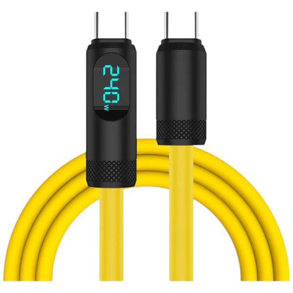USB кабель, Type-C, 1.5 м., Жовтий - № 1 USB кабель, Type-C, 1.5 м., Жовтий - № 1