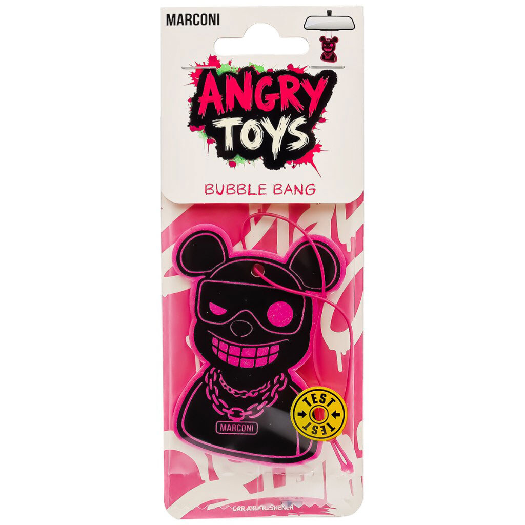 Ароматизатор воздуха автомобильный Marconi "Angry Toys Bubble Bang" - № 1 Ароматизатор воздуха автомобильный Marconi "Angry Toys Bubble Bang" - № 1