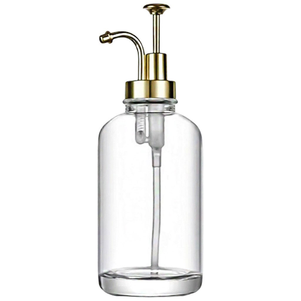 Дозатор для мила скляний прозорий - № 2 Дозатор для мила скляний прозорий - № 2