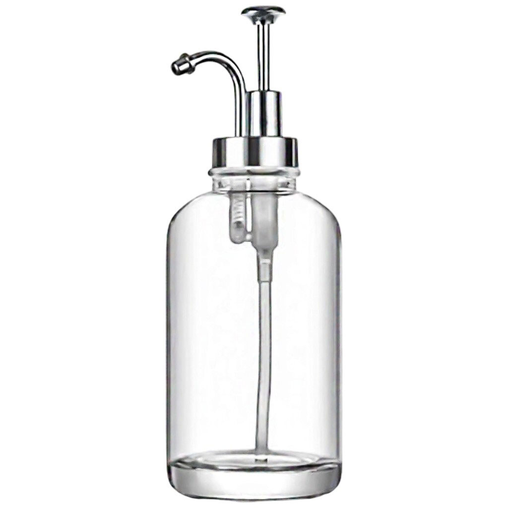 Дозатор для мила скляний прозорий - № 3 Дозатор для мила скляний прозорий - № 3