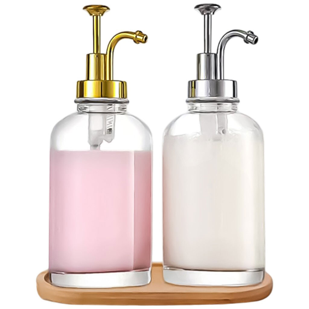 Дозатор для мила скляний прозорий - № 4 Дозатор для мила скляний прозорий - № 4