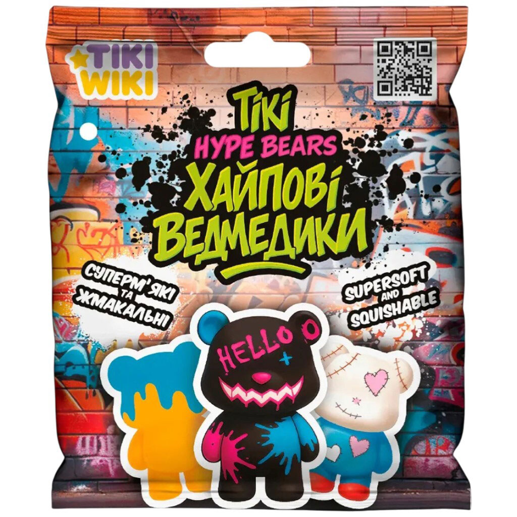 Игрушка-антистресс сквиш "ХАЙПОВЫЕ МИШКИ", Tiki Wiki - № 1 Игрушка-антистресс сквиш "ХАЙПОВЫЕ МИШКИ", Tiki Wiki - № 1