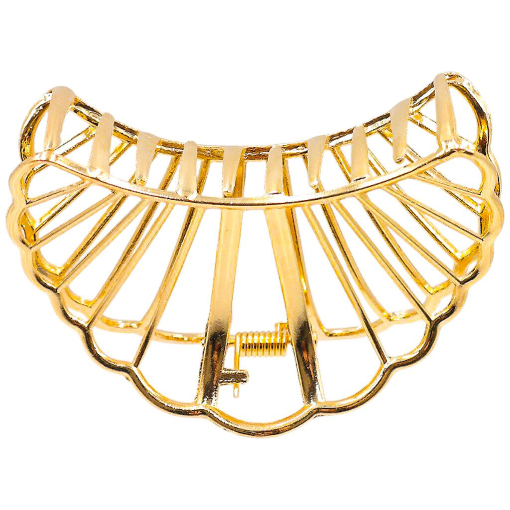 Краб для волос металлический фигурный "Мушля", в ассортименте - № 3 Краб для волос металлический фигурный "Мушля", в ассортименте - № 3