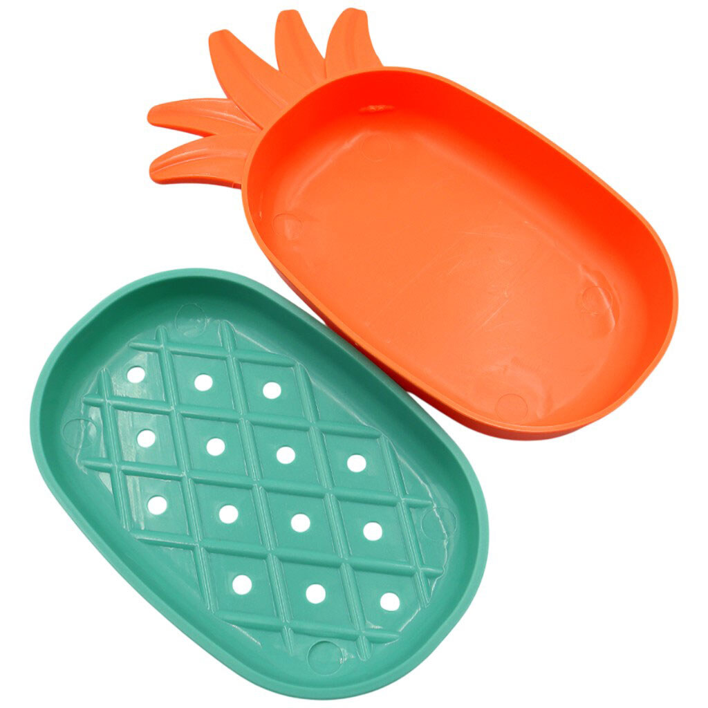 Мыльница пластиковая фигурная "Ананас", в ассортименте - № 3 Мыльница пластиковая фигурная "Ананас", в ассортименте - № 3