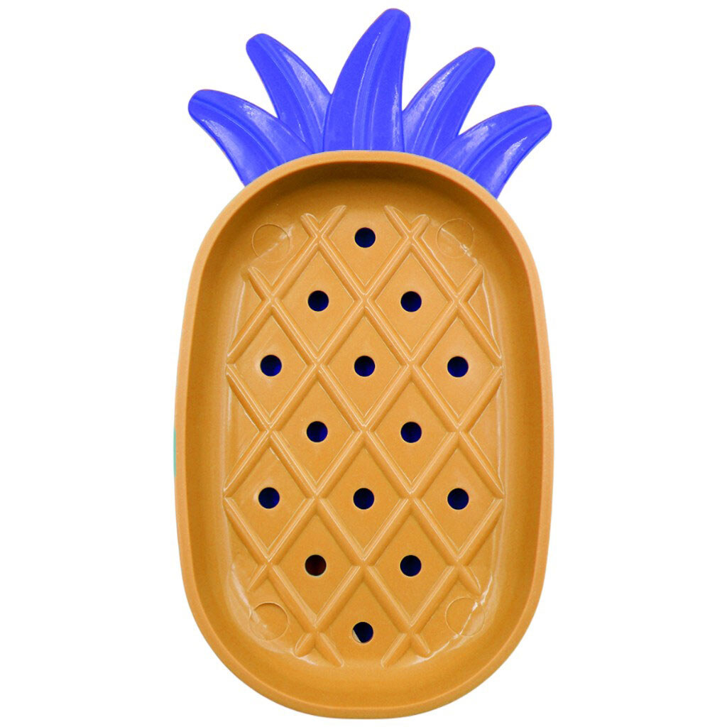 Мыльница пластиковая фигурная "Ананас", в ассортименте - № 4 Мыльница пластиковая фигурная "Ананас", в ассортименте - № 4