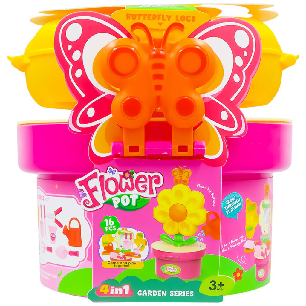 Набір дитячий іграшковий 4в1 "Квітковий горщик" - № 2 Набір дитячий іграшковий 4в1 "Квітковий горщик" - № 2