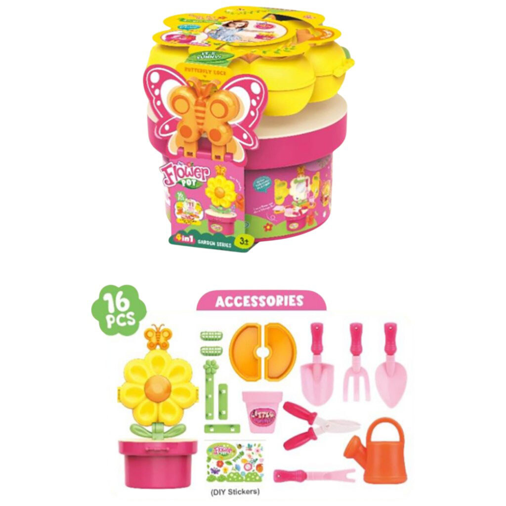 Набір дитячий іграшковий 4в1 "Квітковий горщик" - № 8 Набір дитячий іграшковий 4в1 "Квітковий горщик" - № 8