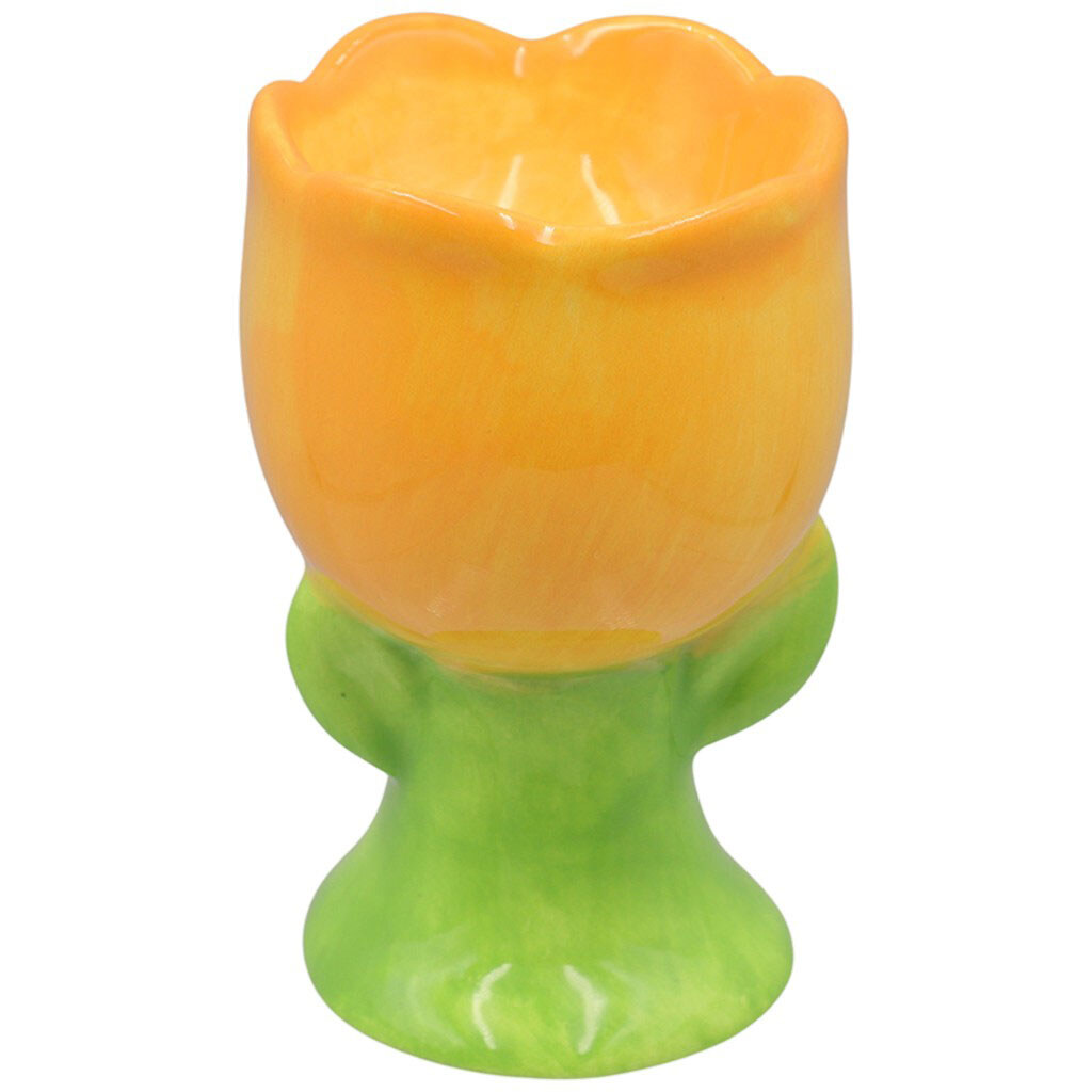 Подставка для яйца керамическая цветная "Цветок" - № 2 Подставка для яйца керамическая цветная "Цветок" - № 2