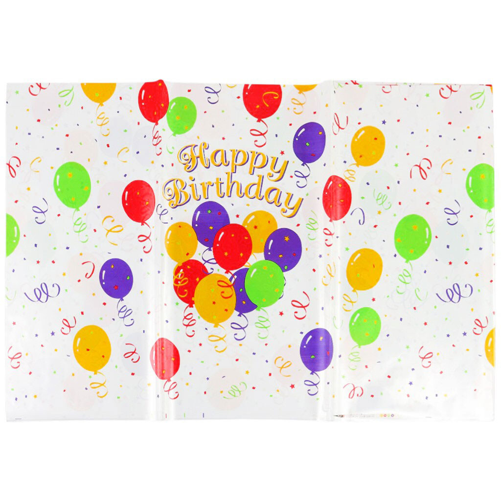 Скатерть для стола декоративная Нappy Birthday, 140х180 см - № 3 Скатерть для стола декоративная Нappy Birthday, 140х180 см - № 3