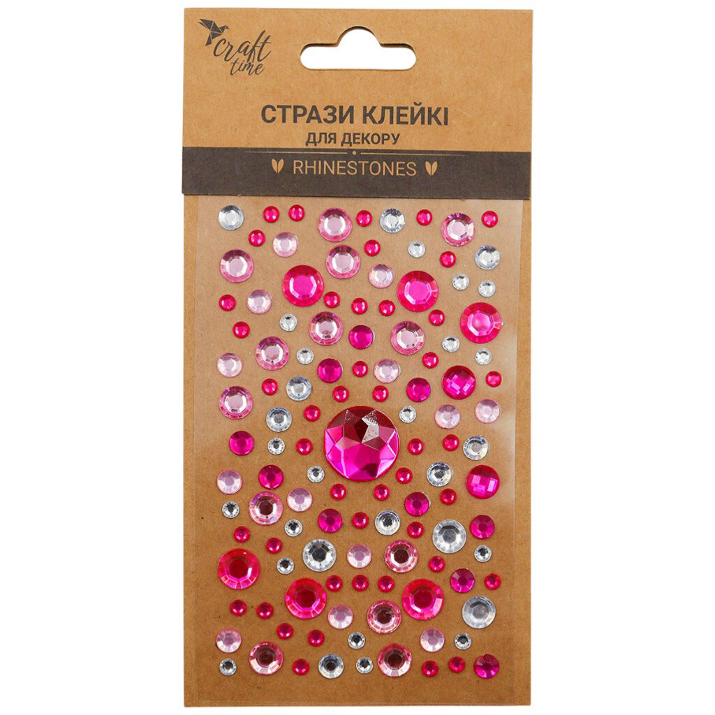 Стрази для декору клейкі Craft time, мікс, Craft Time - № 1 Стрази для декору клейкі Craft time, мікс, Craft Time - № 1