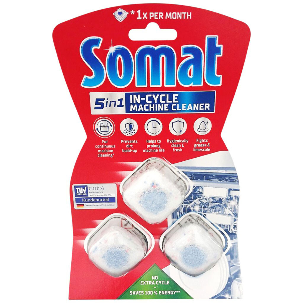Таблетки для очищення посудомийних машин Somat, 3 шт/уп. - № 1 Таблетки для очищення посудомийних машин Somat, 3 шт/уп. - № 1