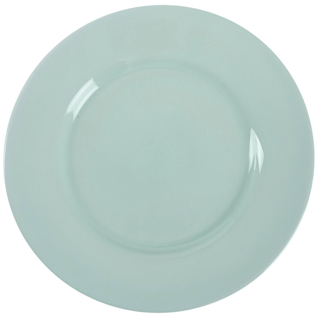 Тарелка обеденная стеклянная LUMINARC PLUMI LIGHT TURQUOISE, d=24 см - № 1 Тарелка обеденная стеклянная LUMINARC PLUMI LIGHT TURQUOISE, d=24 см - № 1