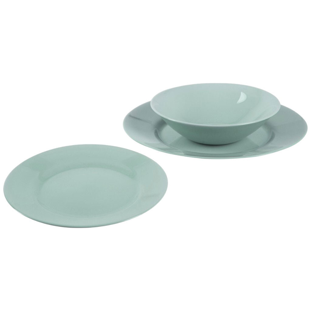 Тарелка обеденная стеклянная LUMINARC PLUMI LIGHT TURQUOISE, d=24 см - № 2 Тарелка обеденная стеклянная LUMINARC PLUMI LIGHT TURQUOISE, d=24 см - № 2