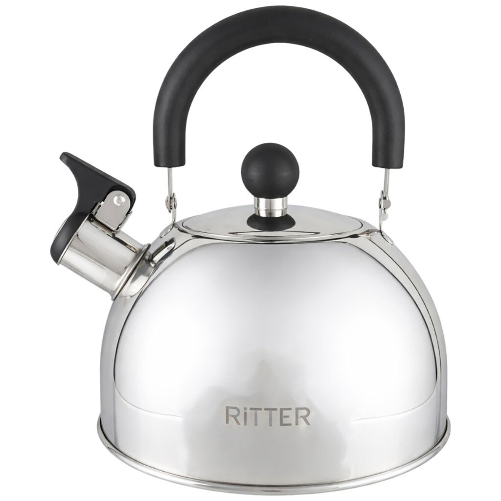Чайник из нержавеющей стали со свистком RITTER, 2 л - № 1 Чайник из нержавеющей стали со свистком RITTER, 2 л - № 1