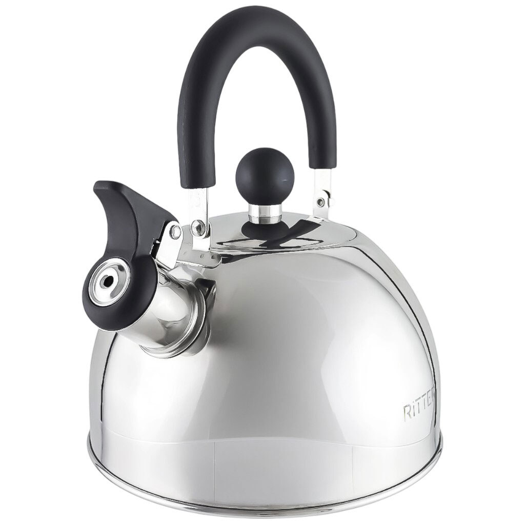 Чайник из нержавеющей стали со свистком RITTER, 2 л - № 2 Чайник из нержавеющей стали со свистком RITTER, 2 л - № 2
