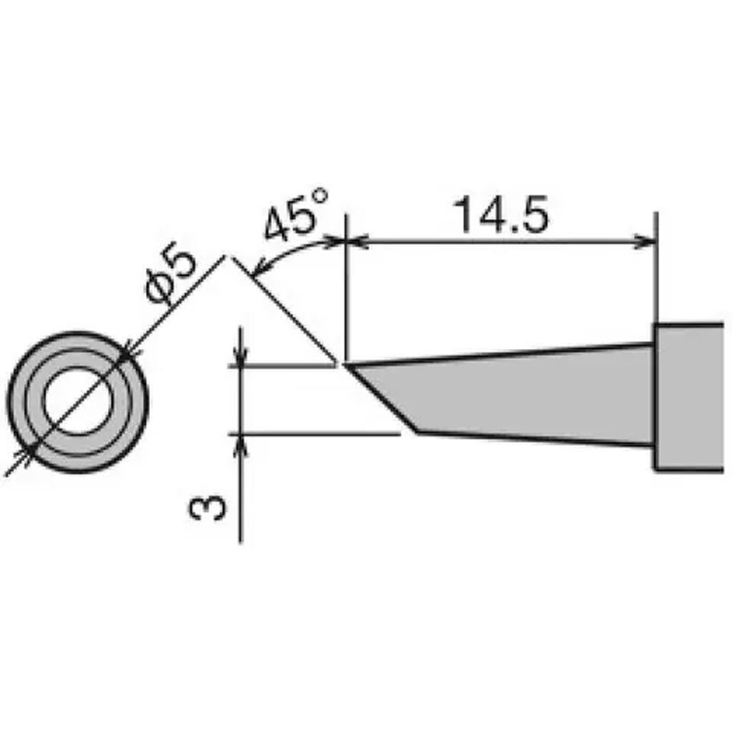 Жало Goot PX-28RT-3BCF - № 3 Жало Goot PX-28RT-3BCF - № 3