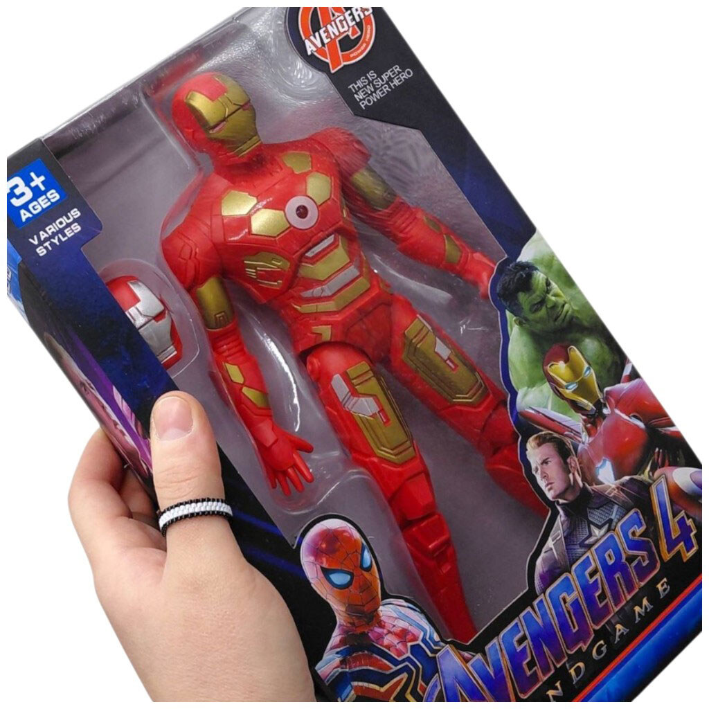 Герой "MARVEL: ЖЕЛЕЗНЫЙ-ЧЕЛОВЕК", 26 см, подсветка, в коробке, Mic - № 2 Герой "MARVEL: ЖЕЛЕЗНЫЙ-ЧЕЛОВЕК", 26 см, подсветка, в коробке, Mic - № 2
