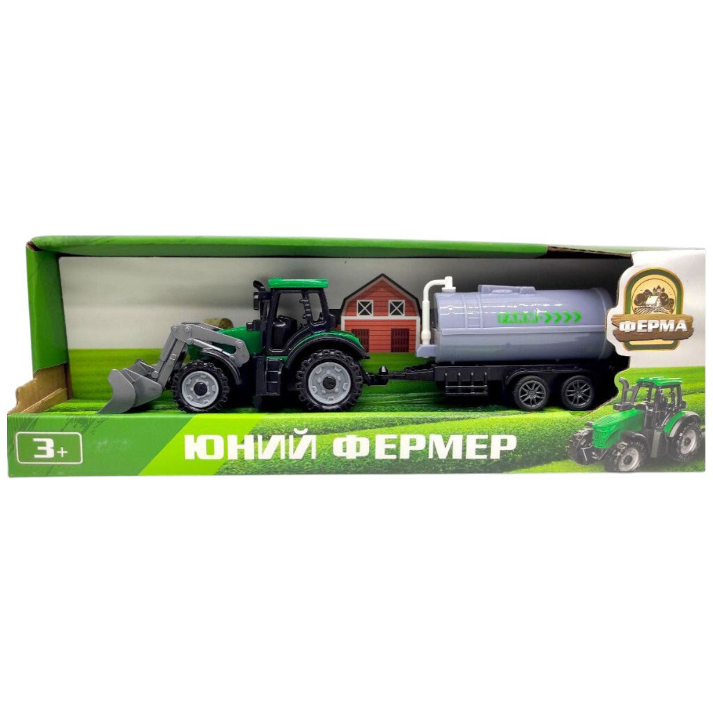 Зелений трактор із сірою бочкою, Mic - № 1 Зелений трактор із сірою бочкою, Mic - № 1