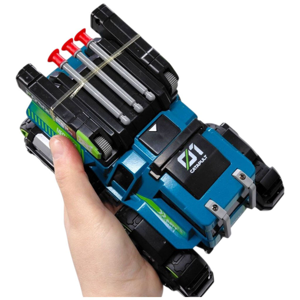 Инерционная металлическая машинка 3 в 1 с катапультой, Mic - № 3 Инерционная металлическая машинка 3 в 1 с катапультой, Mic - № 3