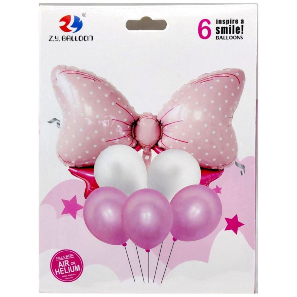 Надувные шарики, набор праздничный "Бантик", Mic - № 1 Надувные шарики, набор праздничный "Бантик", Mic - № 1