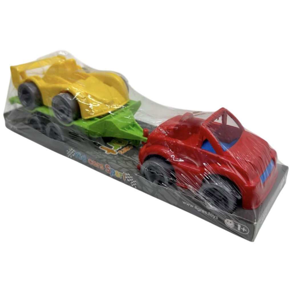 Набор машинок "Kid cars sport", красный кабриолет+желтая, Tigres - № 1 Набор машинок "Kid cars sport", красный кабриолет+желтая, Tigres - № 1