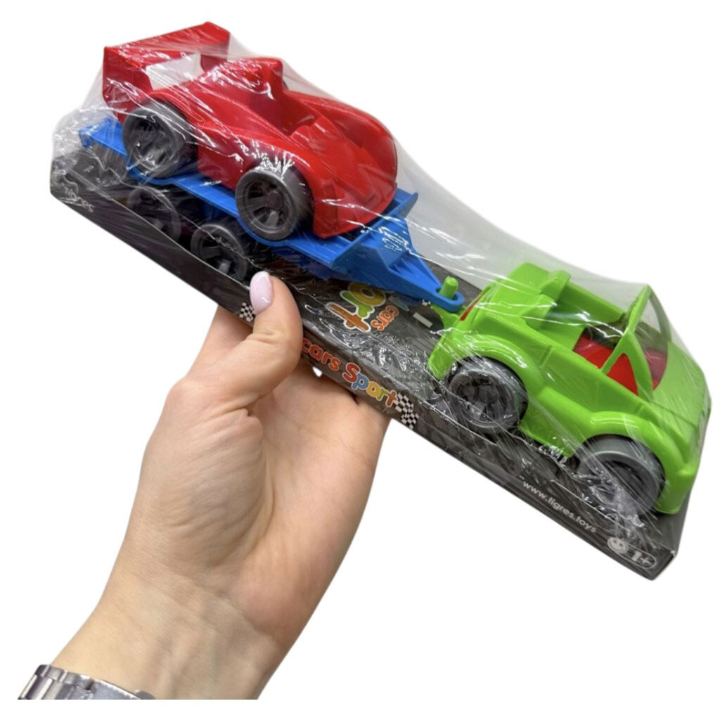 Набор машинок "Kid cars sport", синий кабриолет+красная, Tigres - № 2 Набор машинок "Kid cars sport", синий кабриолет+красная, Tigres - № 2