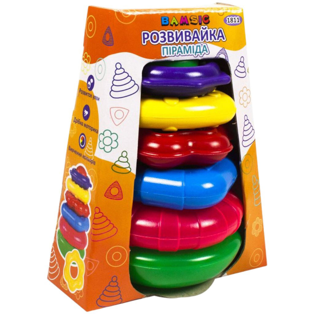 Піраміда "Розвивайка", Bamsic - № 2 Піраміда "Розвивайка", Bamsic - № 2