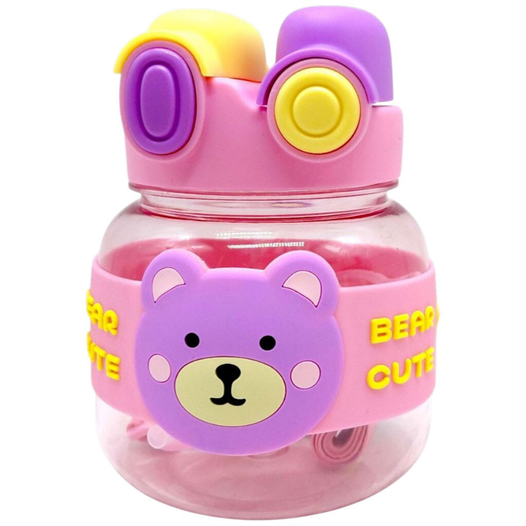 Бутылка для воды 1000 мл, пластиковая, ремешок, трубочка, шейка, в пакете, Mic - № 1 Бутылка для воды 1000 мл, пластиковая, ремешок, трубочка, шейка, в пакете, Mic - № 1