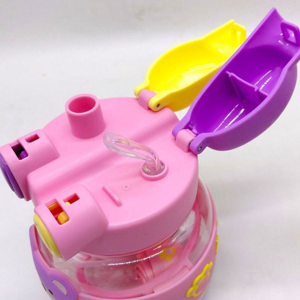 Бутылка для воды 1000 мл, пластиковая, ремешок, трубочка, шейка, в пакете, Mic - № 2 Бутылка для воды 1000 мл, пластиковая, ремешок, трубочка, шейка, в пакете, Mic - № 2