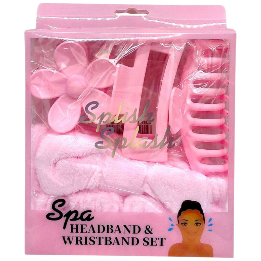 Подарунковий набір "Spa Headband &Wristband Set", Mic - № 1 Подарунковий набір "Spa Headband &Wristband Set", Mic - № 1