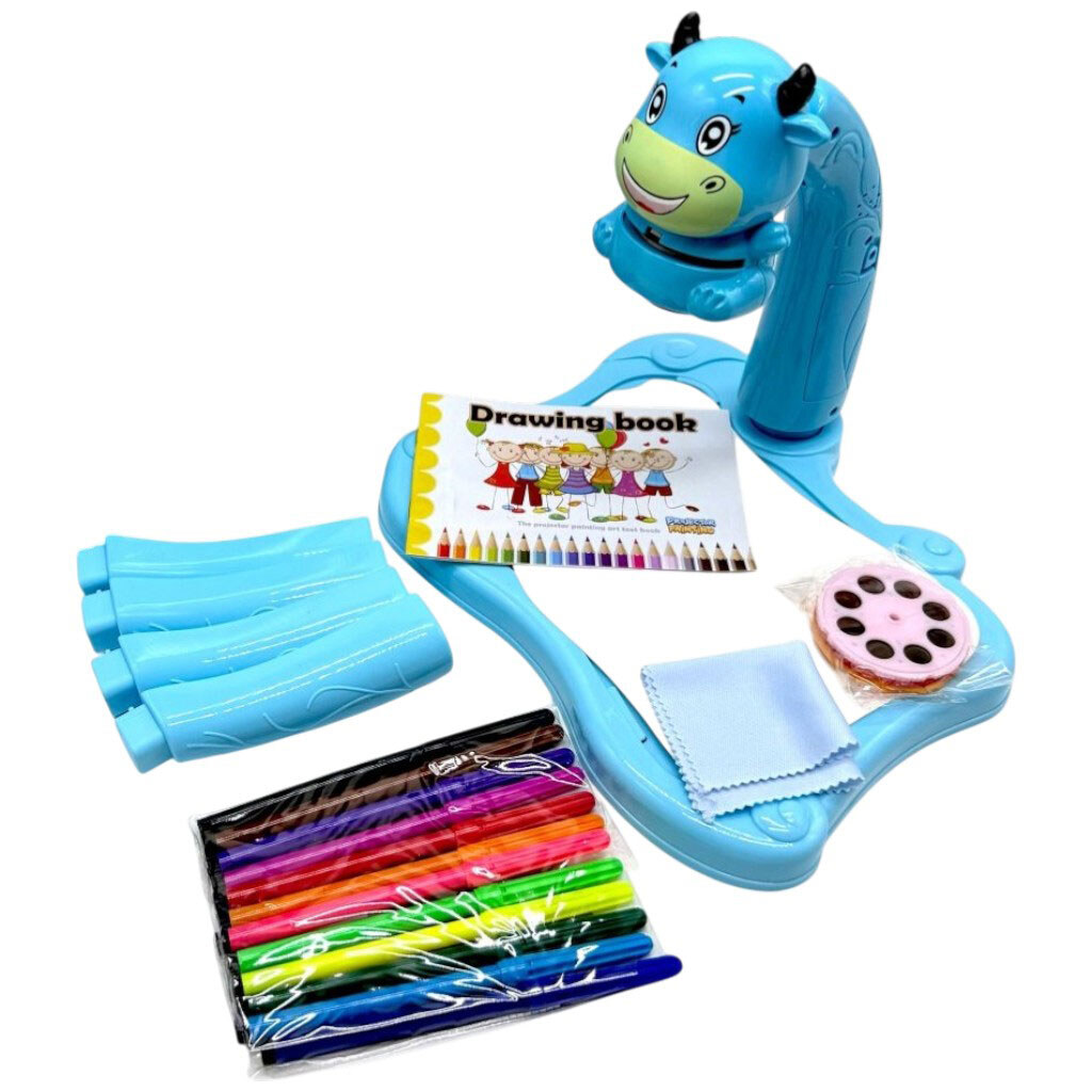 Столик з проектором, 2 кольори, на батарейках, музика, 3 диски, фломастери, в коробці, Mic - № 1 Столик з проектором, 2 кольори, на батарейках, музика, 3 диски, фломастери, в коробці, Mic - № 1