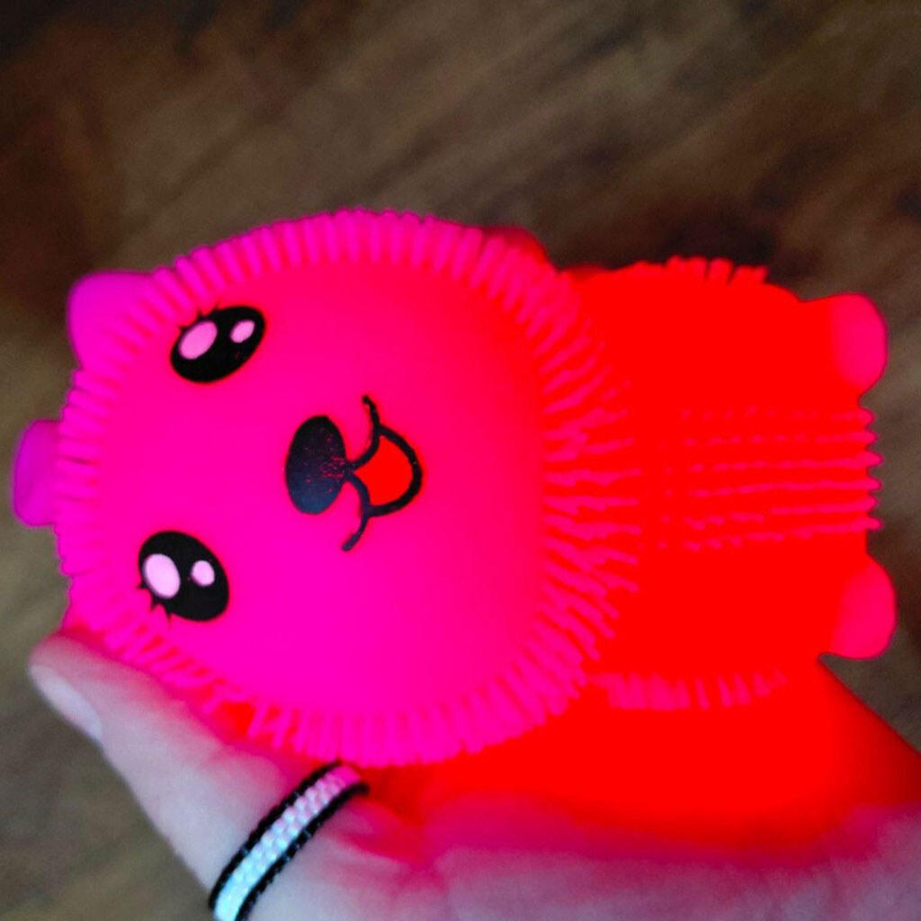 Сияющий силиконовый ежик "Ушки", 10,5 см, Mic - № 2 Сияющий силиконовый ежик "Ушки", 10,5 см, Mic - № 2