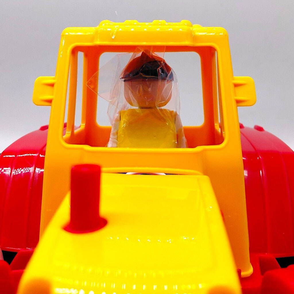 Трактор пластиковый "BAMS", КРАСНЫЙ/ЖЕЛТЫЙ, Bamsic - № 2 Трактор пластиковый "BAMS", КРАСНЫЙ/ЖЕЛТЫЙ, Bamsic - № 2