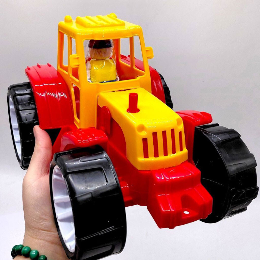 Трактор пластиковый "BAMS", КРАСНЫЙ/ЖЕЛТЫЙ, Bamsic - № 3 Трактор пластиковый "BAMS", КРАСНЫЙ/ЖЕЛТЫЙ, Bamsic - № 3