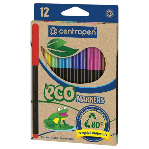 Фломастеры "Еко", набор 12 шт., Centropen - № 1 Фломастеры "Еко", набор 12 шт., Centropen - № 1