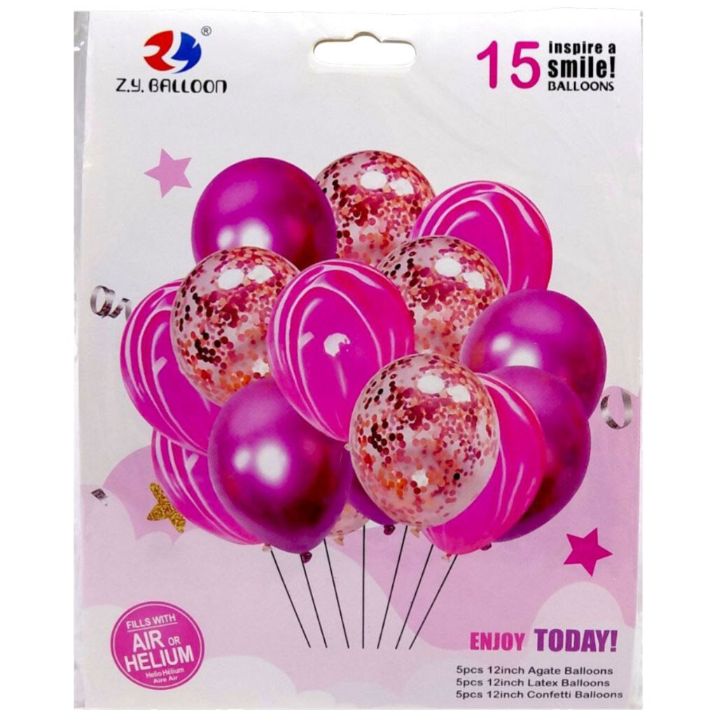 Шарики воздушные, набор 15шт., 30см, Mic - № 1 Шарики воздушные, набор 15шт., 30см, Mic - № 1