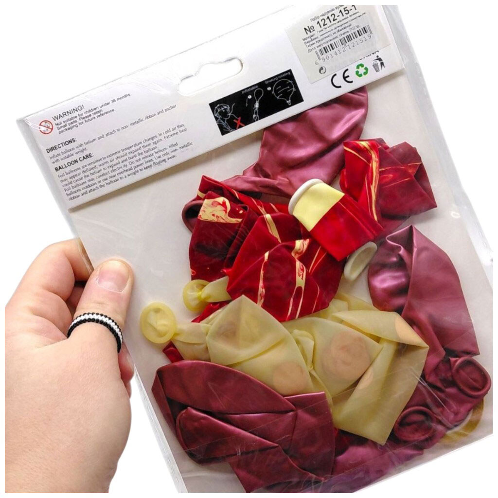 Шарики воздушные, набор 15шт., 30см, Mic - № 2 Шарики воздушные, набор 15шт., 30см, Mic - № 2