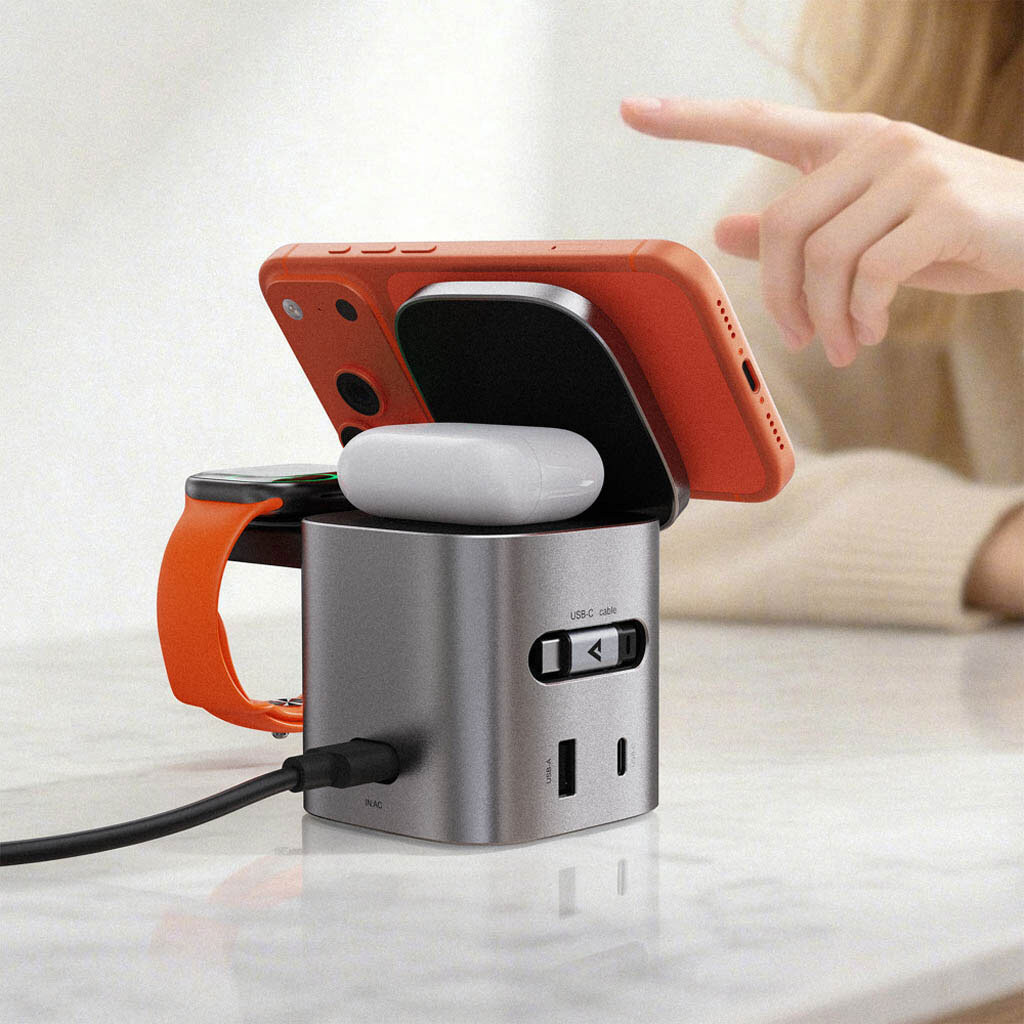 Бездротове ЗУ AceFast Z9, Сірий - № 7 Бездротове ЗУ AceFast Z9, Сірий - № 7