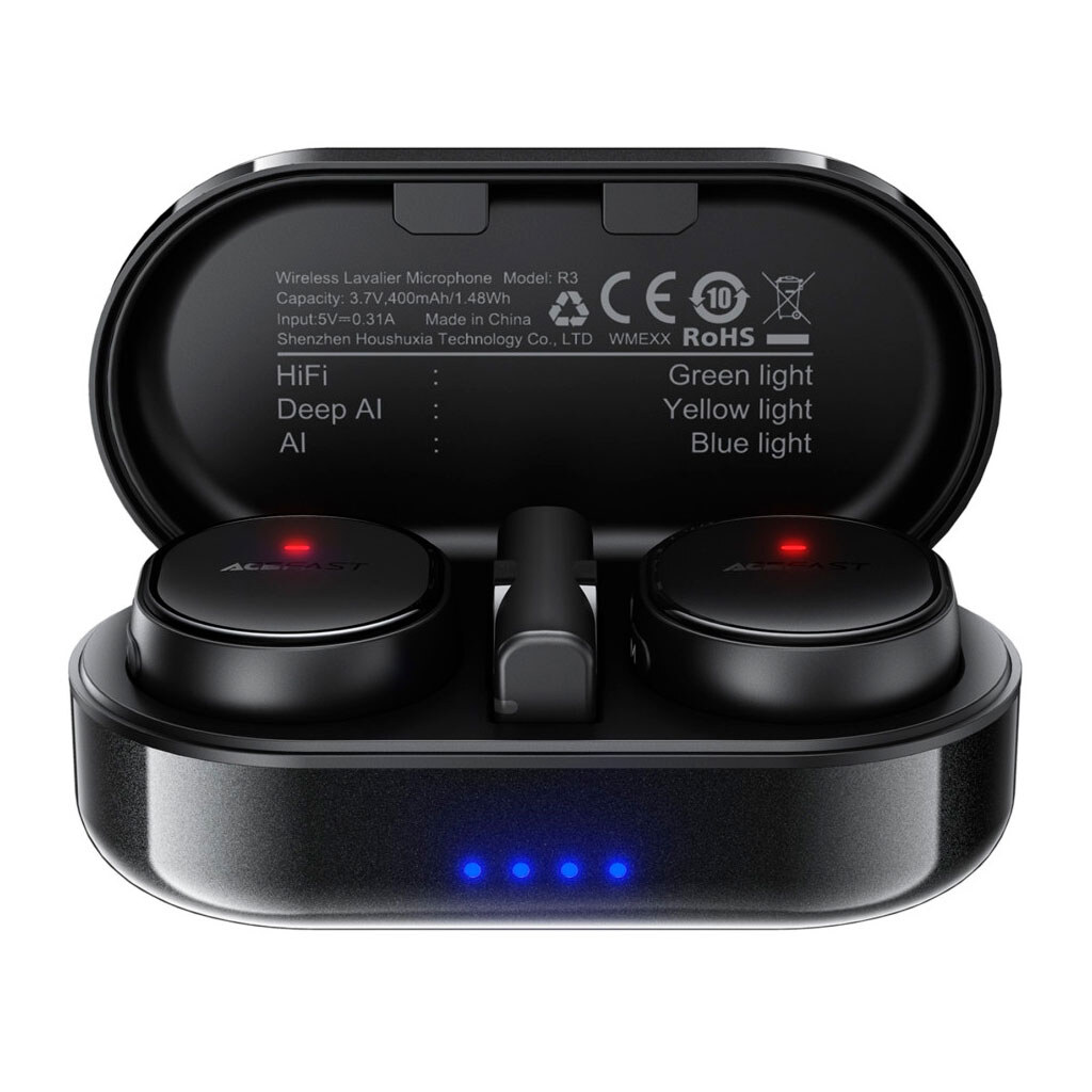Мікрофон петличний AceFast R3, Чорний - № 1 Мікрофон петличний AceFast R3, Чорний - № 1