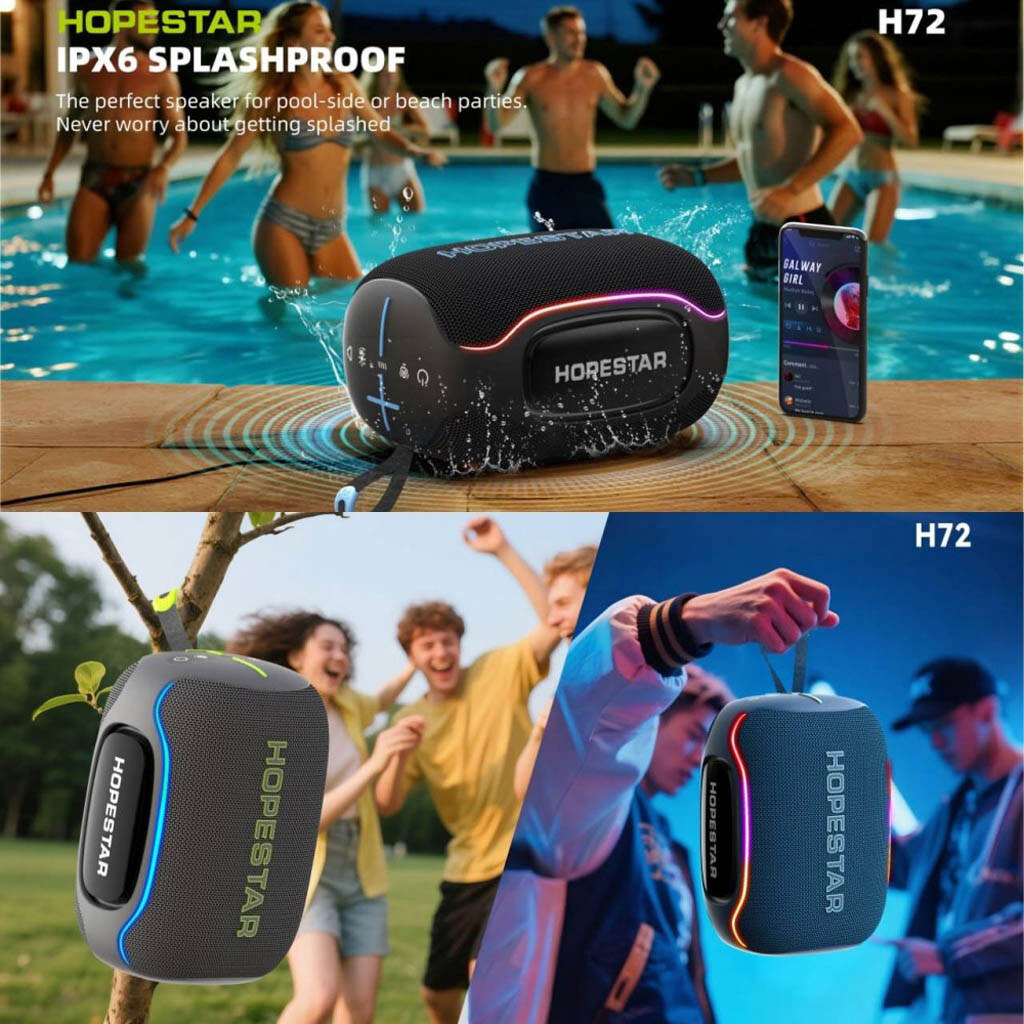 Портативная колонка Hopestar H72, Черный - № 7 Портативная колонка Hopestar H72, Черный - № 7