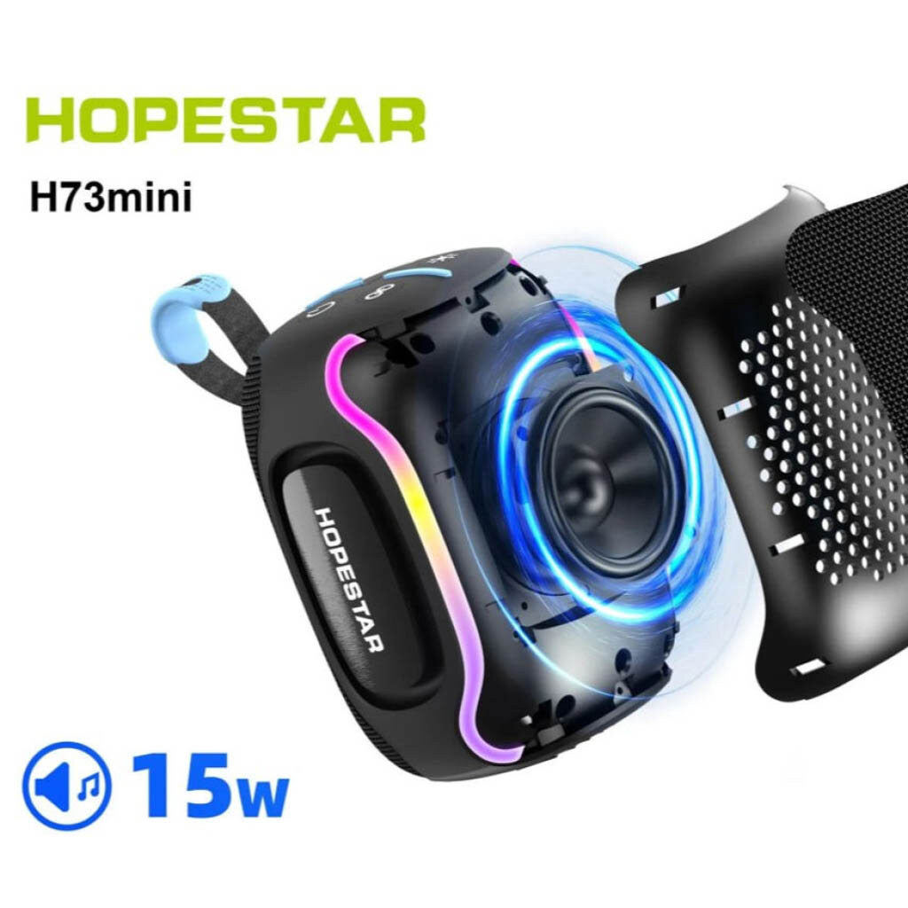 Портативная колонка Hopestar H73 Mini, Черный - № 7 Портативная колонка Hopestar H73 Mini, Черный - № 7