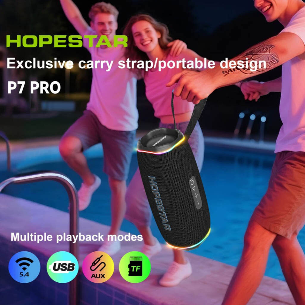 Портативная колонка Hopestar P7 Pro, Черный - № 2 Портативная колонка Hopestar P7 Pro, Черный - № 2