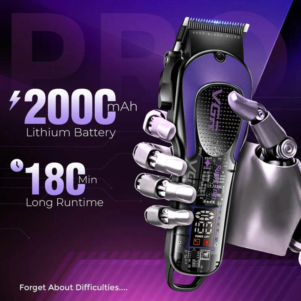 Машинка для стрижки VGR V-692, Зеленый - № 4 Машинка для стрижки VGR V-692, Зеленый - № 4