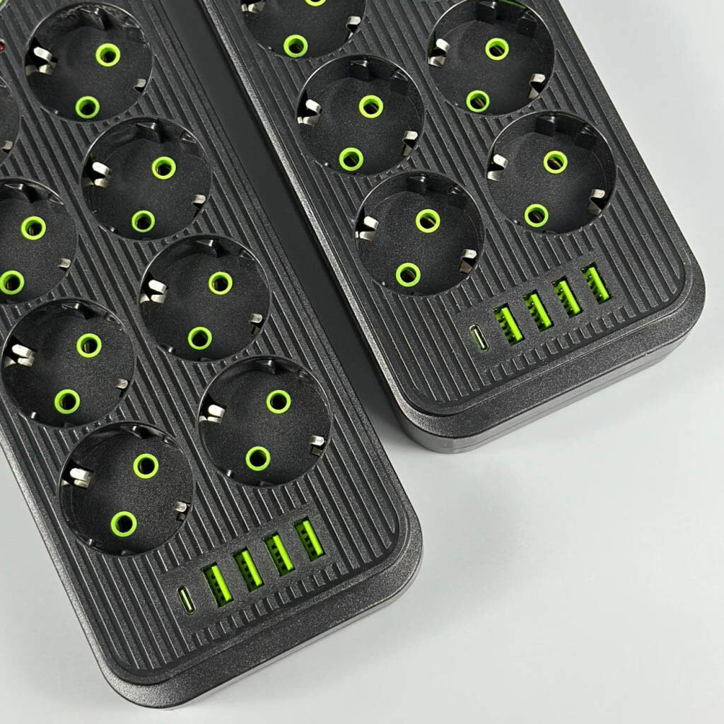 Сетевой удлинитель UA Power F16, 4.0 м., Черный - № 3 Сетевой удлинитель UA Power F16, 4.0 м., Черный - № 3