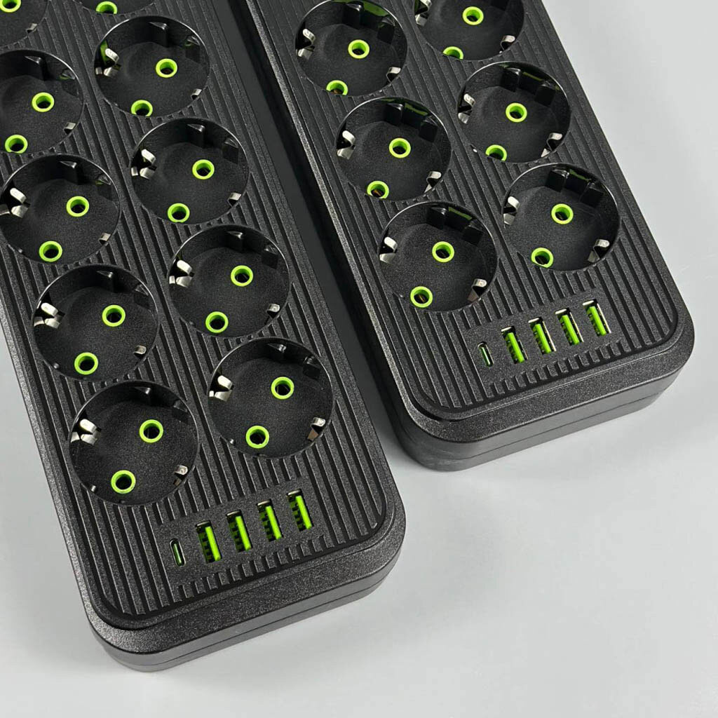 Сетевой удлинитель UA Power F26, 6.0 м., Черный - № 4 Сетевой удлинитель UA Power F26, 6.0 м., Черный - № 4