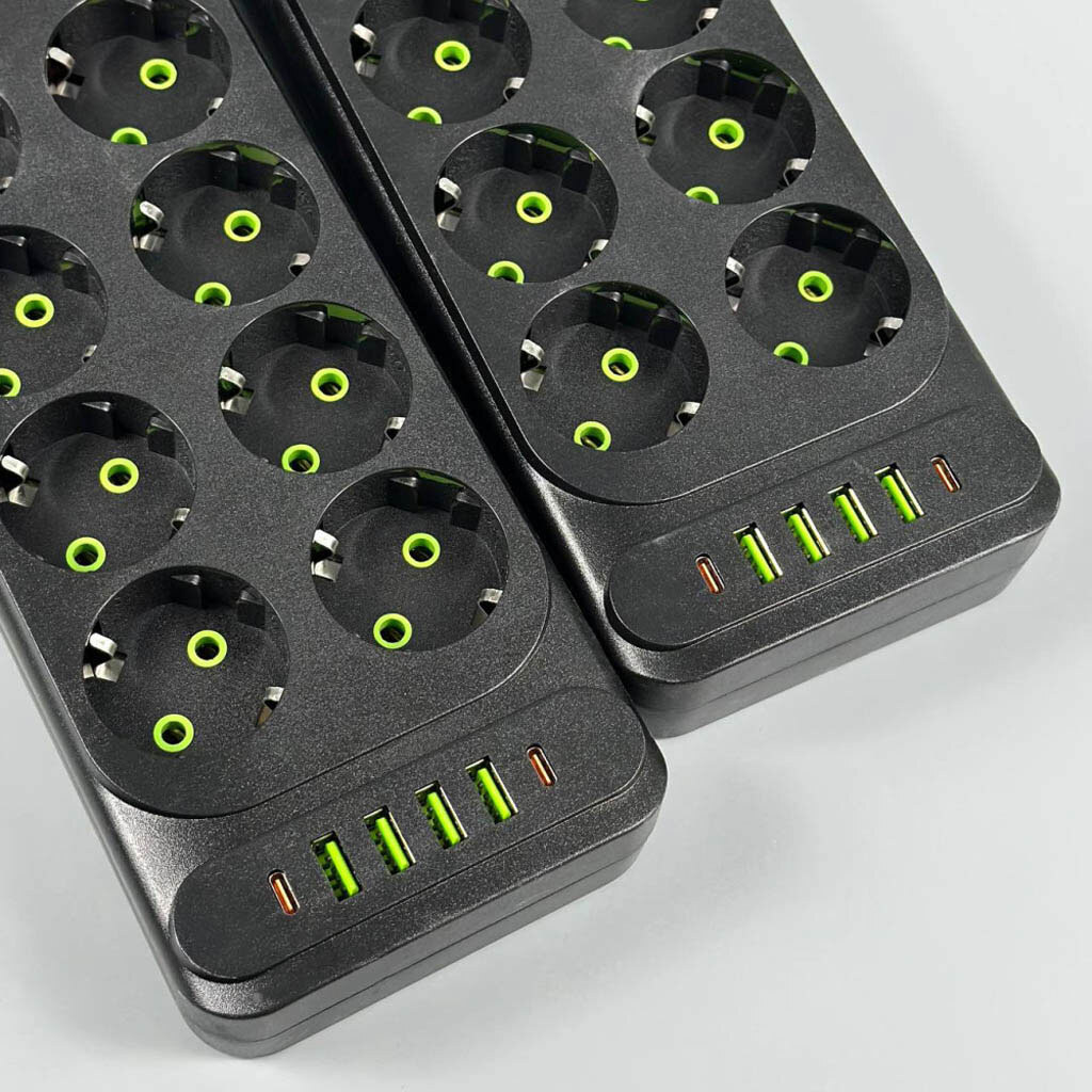 Сетевой удлинитель UA Power F34U, 6.0 м., Черный - № 3 Сетевой удлинитель UA Power F34U, 6.0 м., Черный - № 3