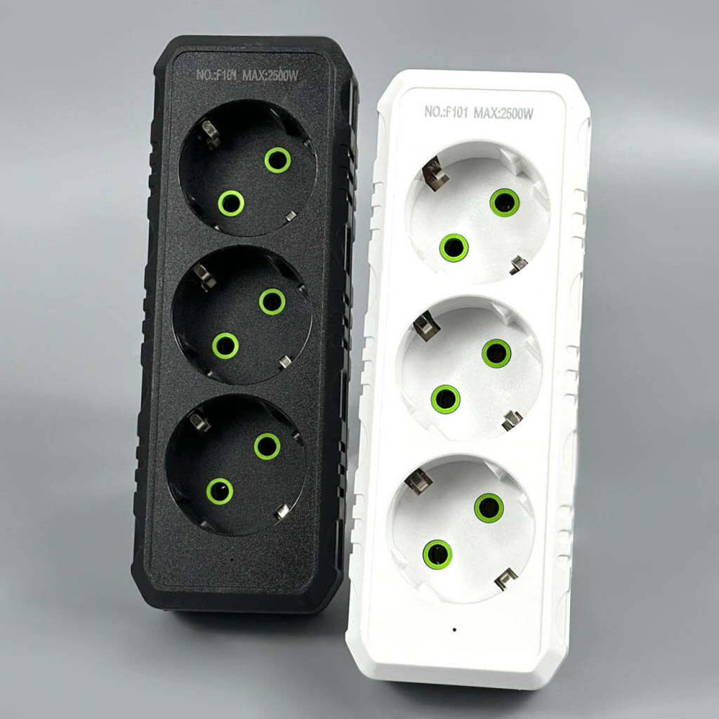 Сетевой разветвитель F101, Белый - № 3 Сетевой разветвитель F101, Белый - № 3